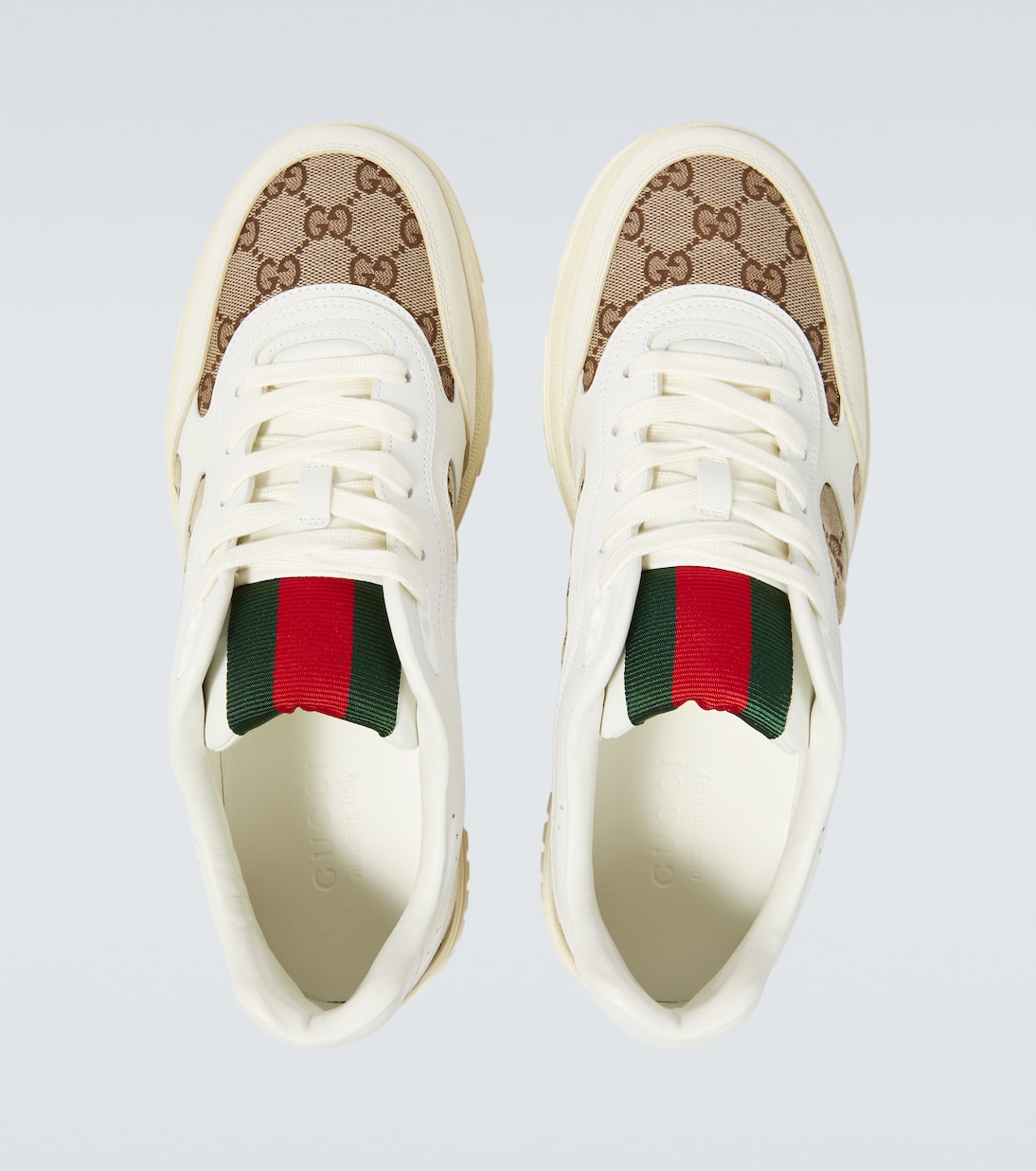 Sneakers Gucci Re-Web GG mit Leder | Gucci