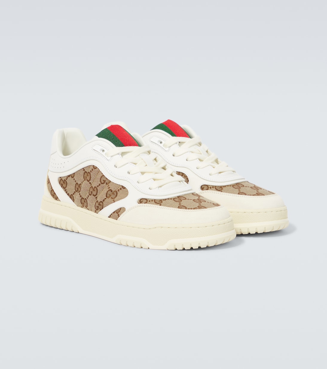 Sneakers Gucci Re-Web GG mit Leder | Gucci