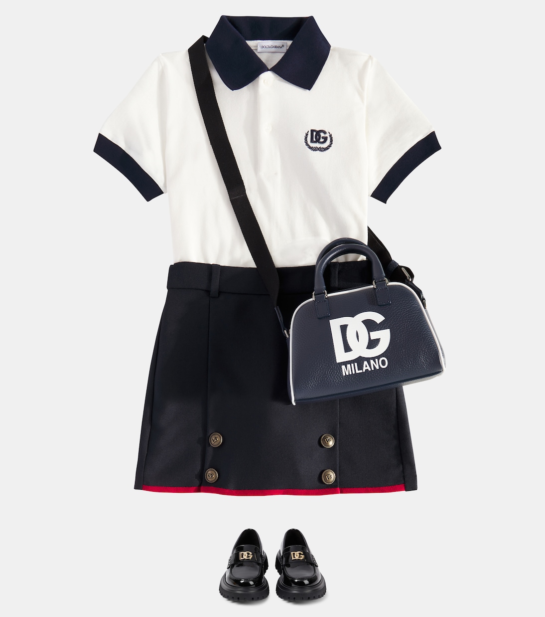 Borsa in pelle con logo | Dolce&Gabbana Kids
