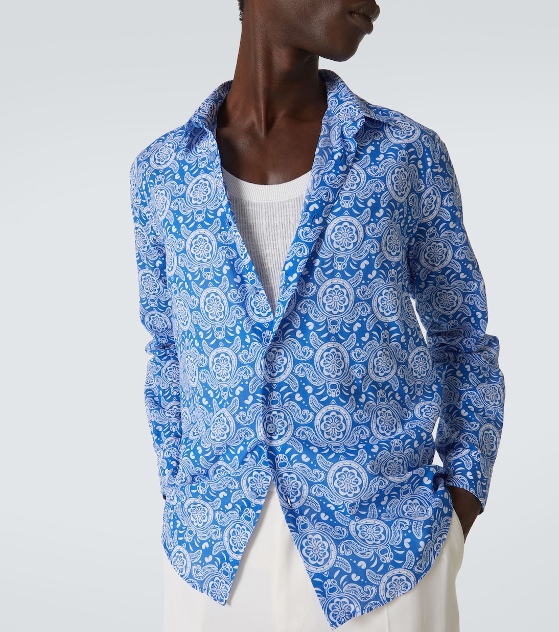 Camicia in voile di cotone con stampa | Vilebrequin
