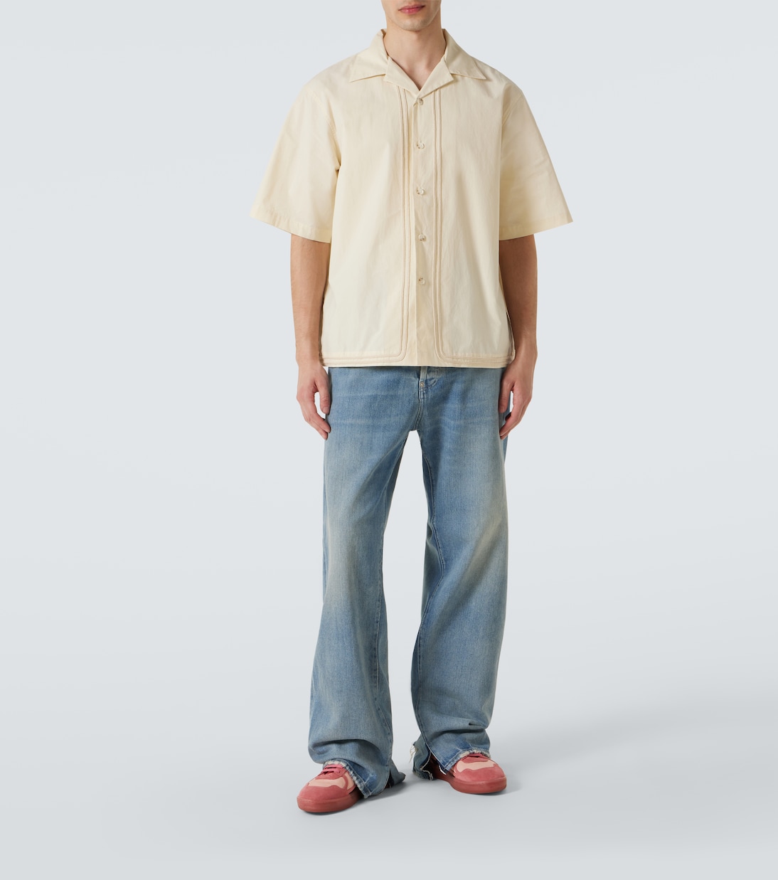 Clay suede-trimmed sneakers | Lanvin