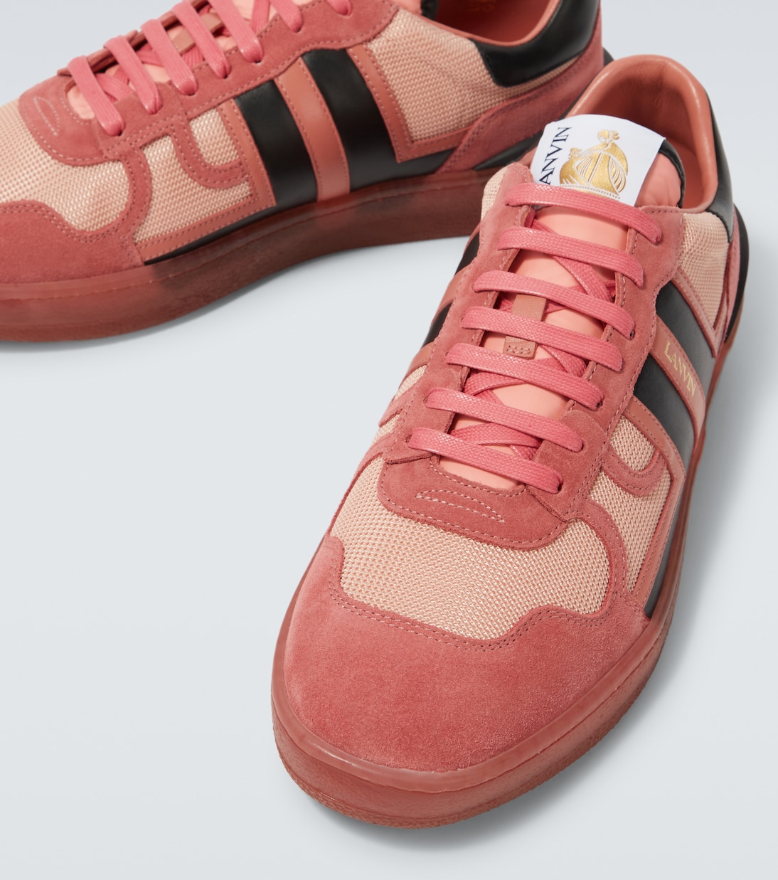 Clay suede-trimmed sneakers | Lanvin