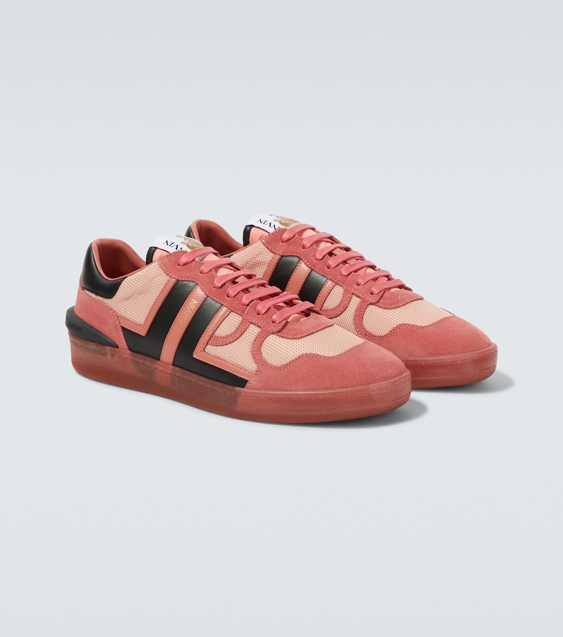 Clay suede-trimmed sneakers | Lanvin