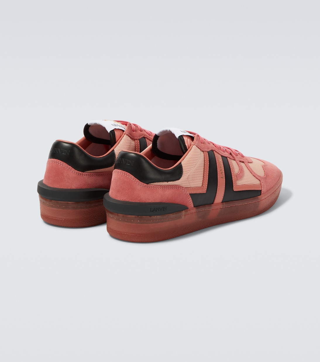 Clay suede-trimmed sneakers | Lanvin