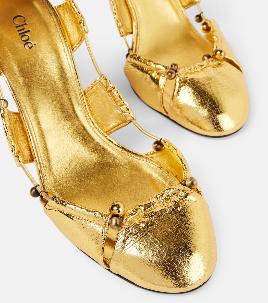 Escarpins Luna en cuir métallisé | Chloé