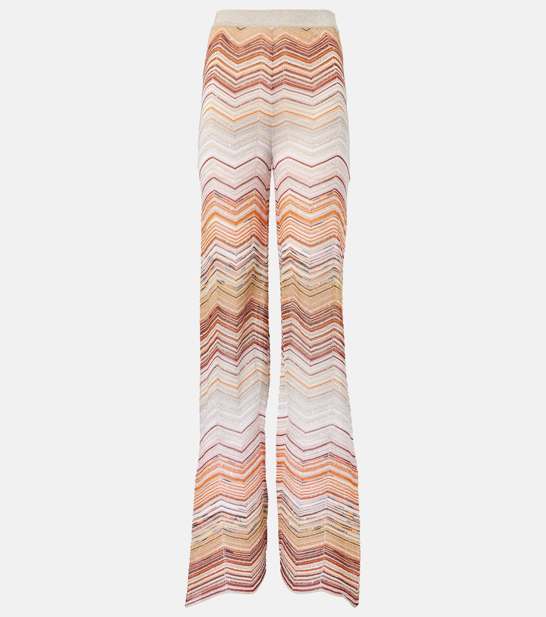 Weite Hose aus Strick mit Pailletten | Missoni