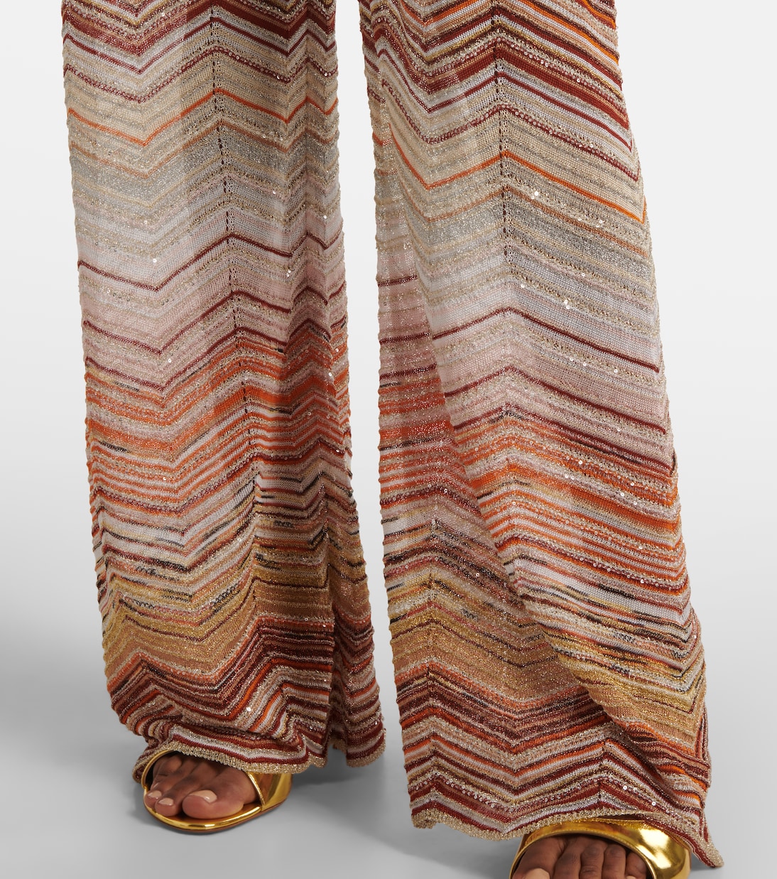 Weite Hose aus Strick mit Pailletten | Missoni