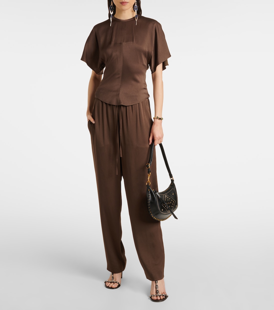 Kendry satin wide-leg pants | Isabel Marant