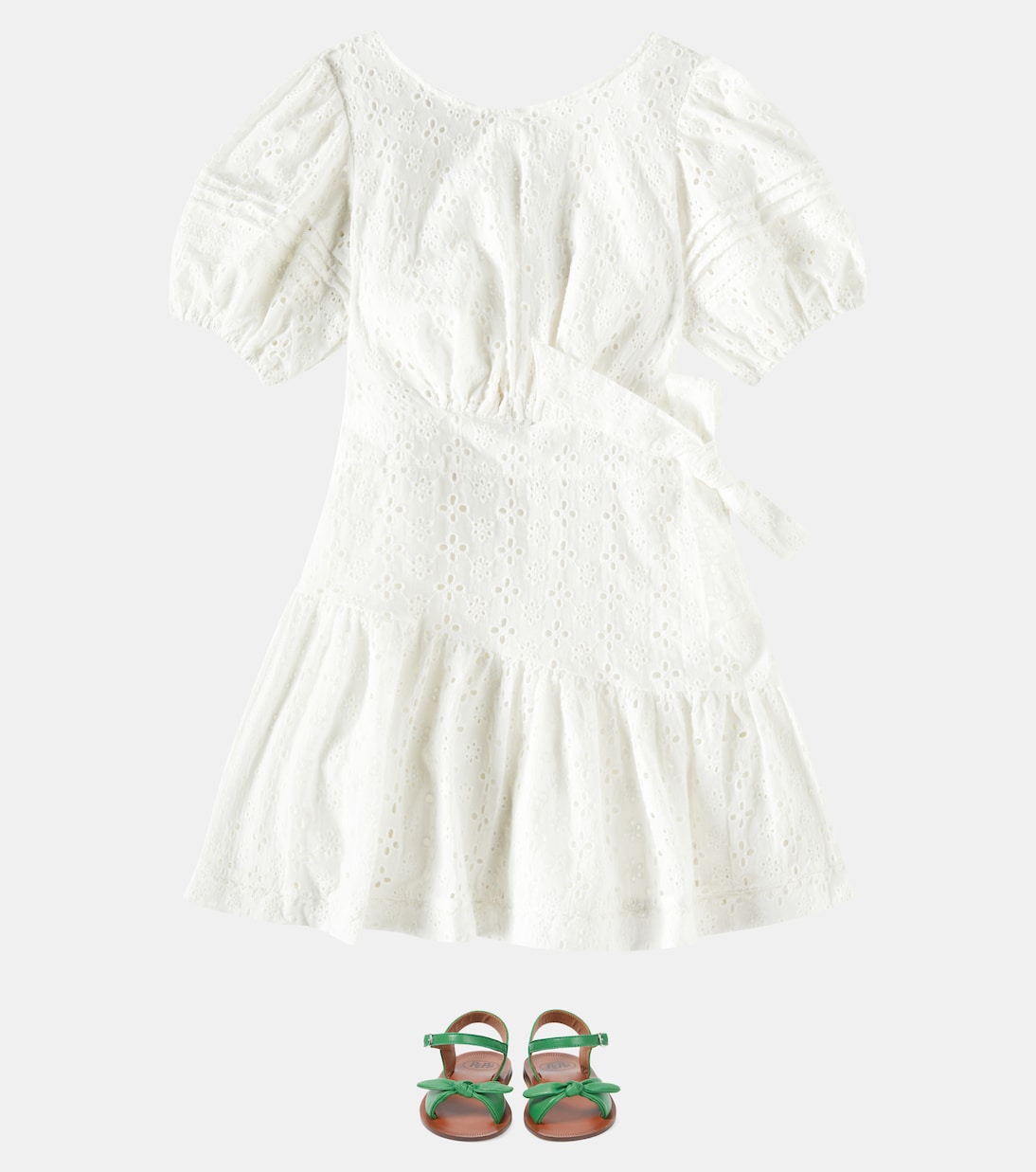 Abito Chantal in cotone sangallo | Poupette St Barth Kids