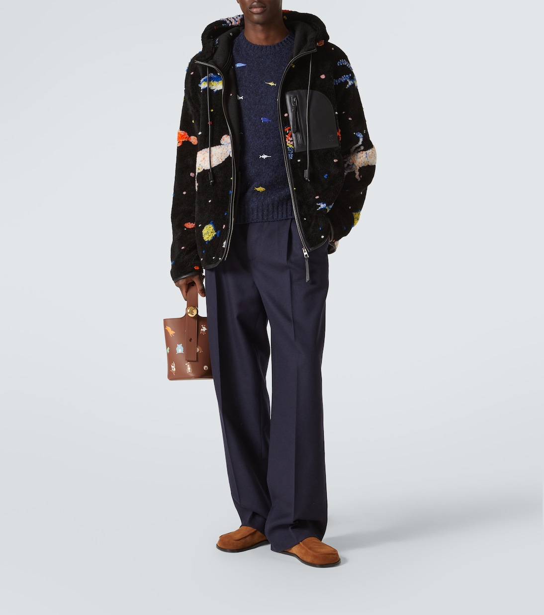 x Suna Fujita Deep Sea fleece jacket | Loewe