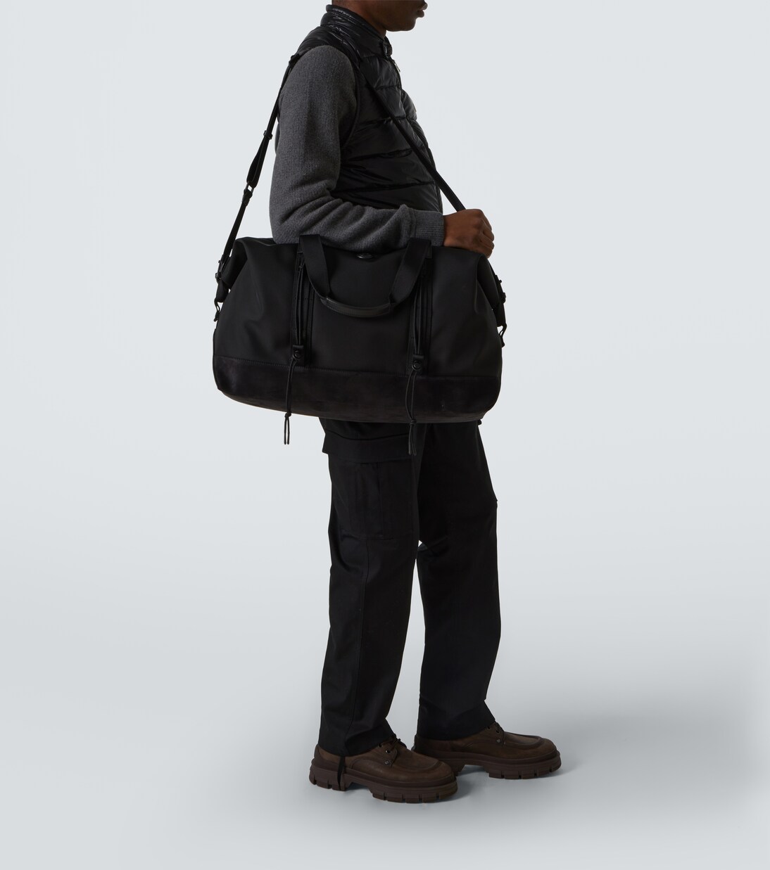 Weekender aus Canvas mit Leder | Moncler