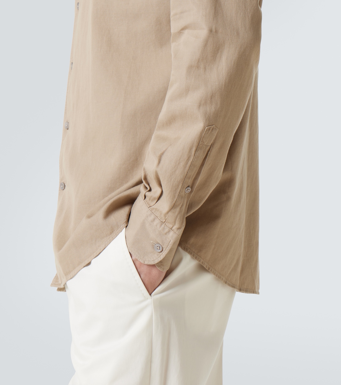 Camicia di jeans in cotone e lana | Zegna