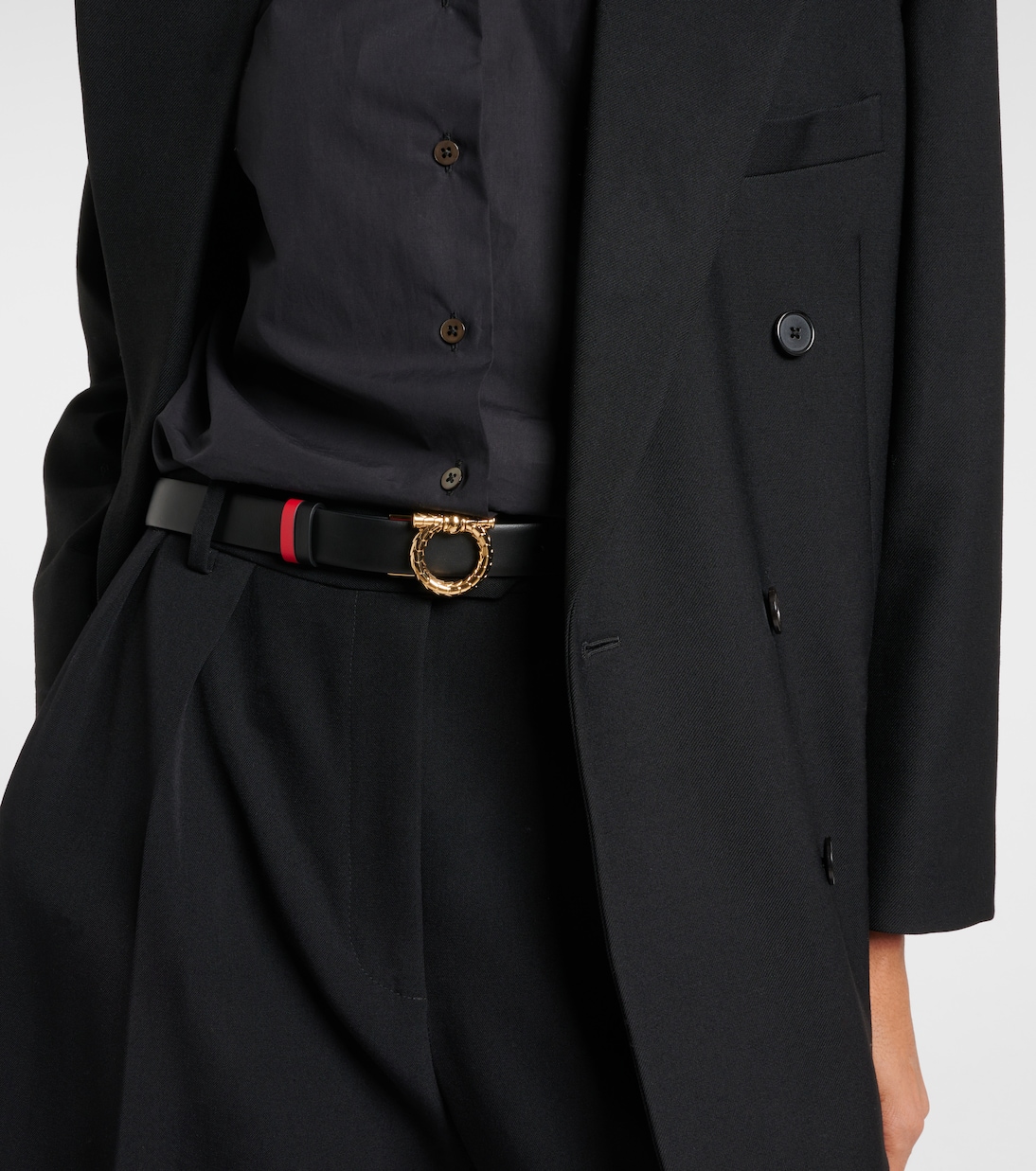 Cintura reversibile Gancini in pelle | Ferragamo