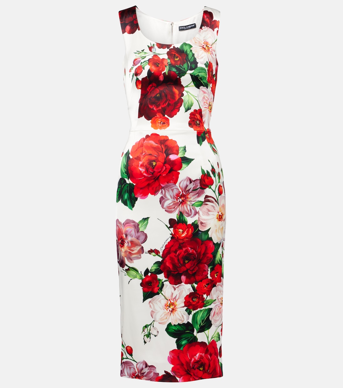 Abito midi con stampa floreale | Dolce&Gabbana