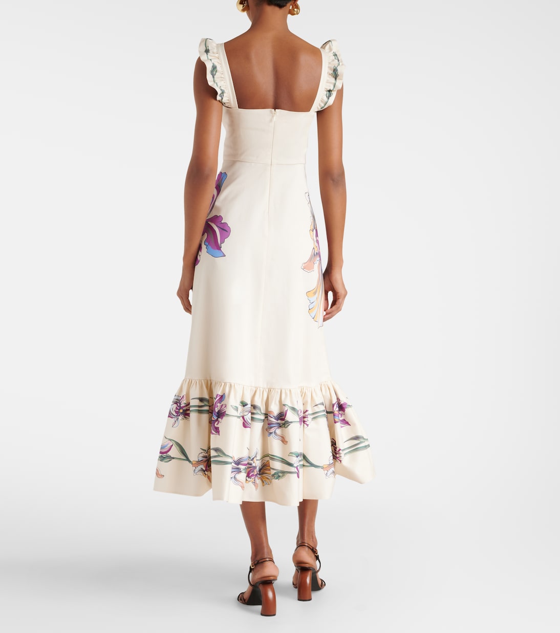 Midikleid Gingerbread aus einem Baumwollgemisch | La DoubleJ