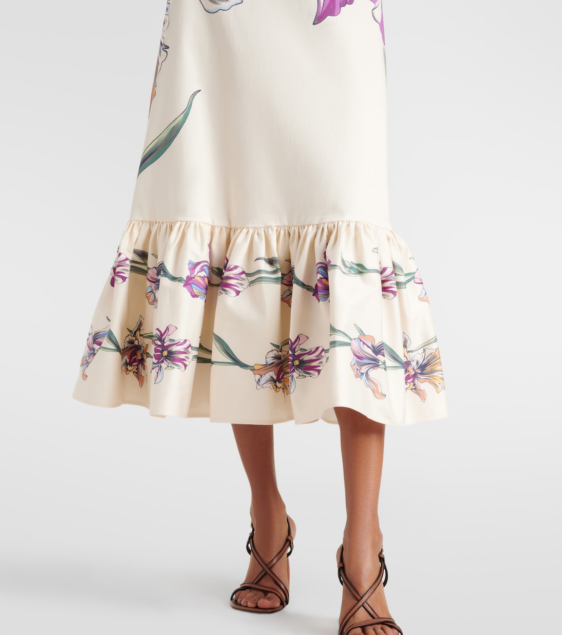 Midikleid Gingerbread aus einem Baumwollgemisch | La DoubleJ