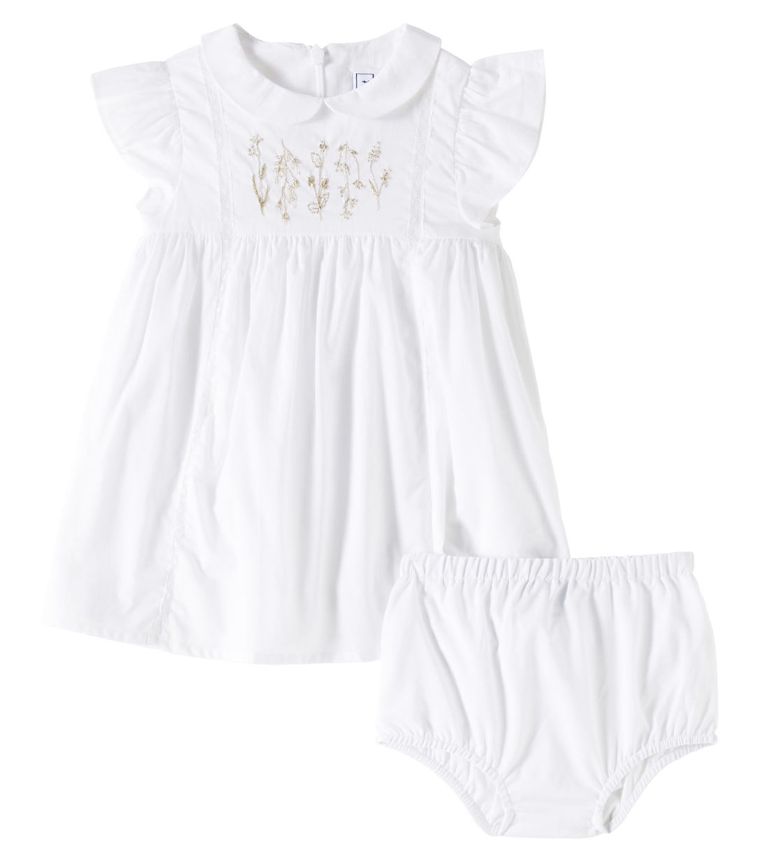 Baby - Abito in cotone con volant e culottes | Tartine et Chocolat