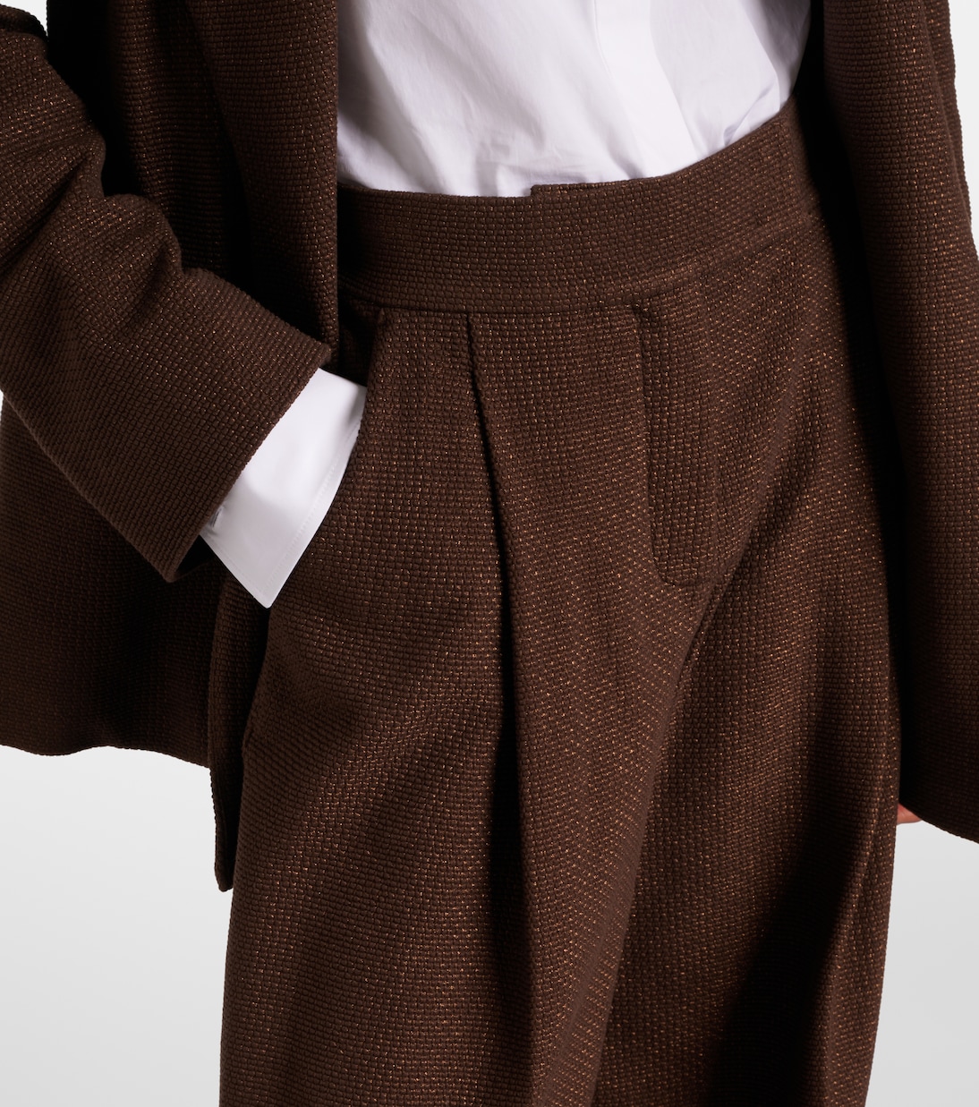Pantaloni a gamba larga Aereo in misto cotone | Max Mara