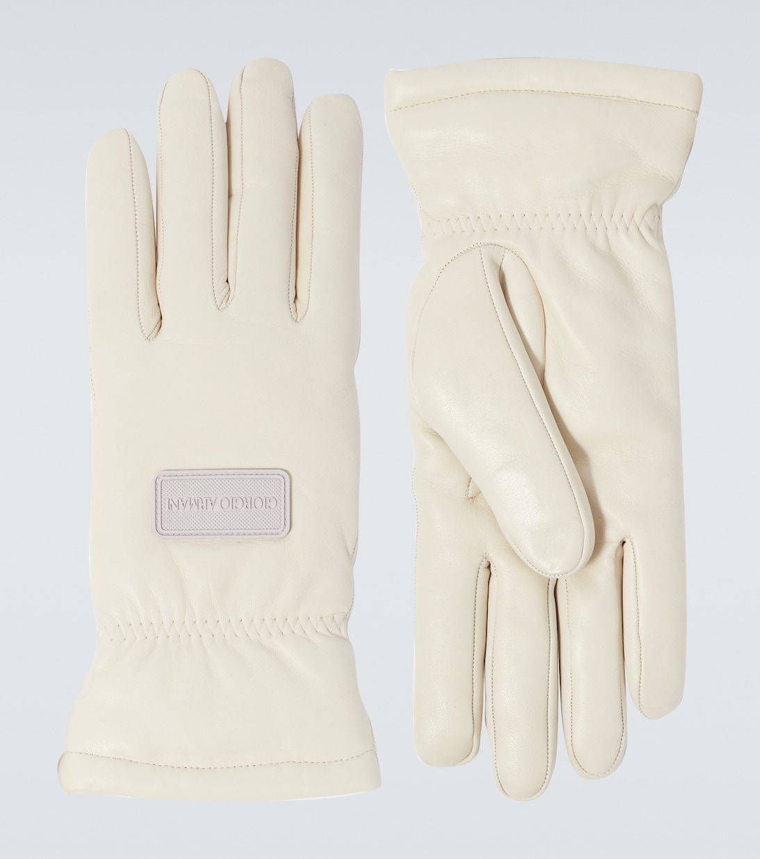 Handschuhe aus Leder mit Kaschmir | Giorgio Armani
