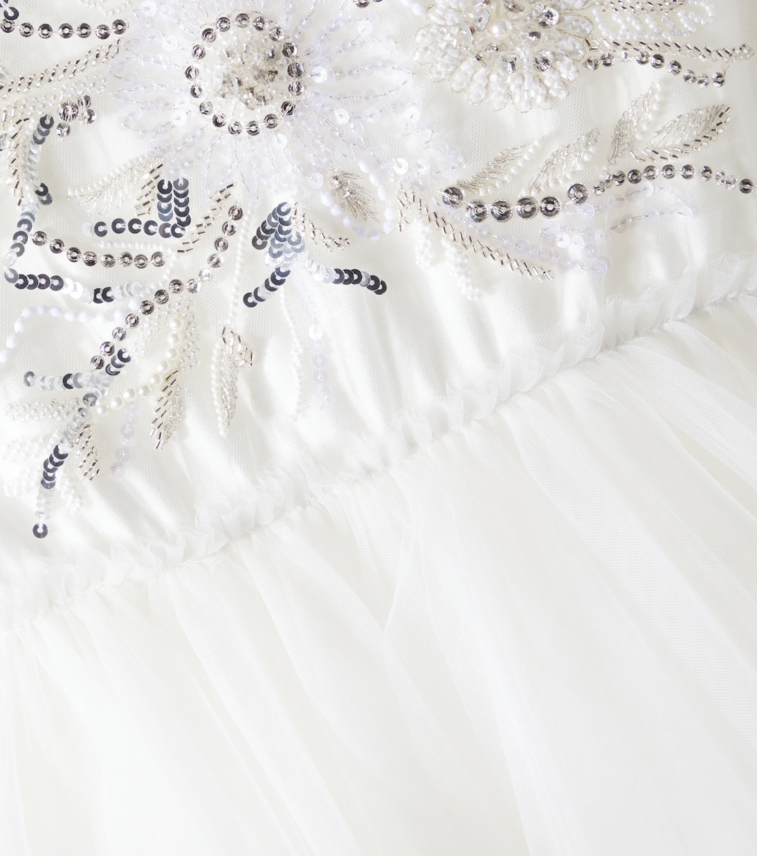 White Orchid embellished tulle dress | Tutu Du Monde