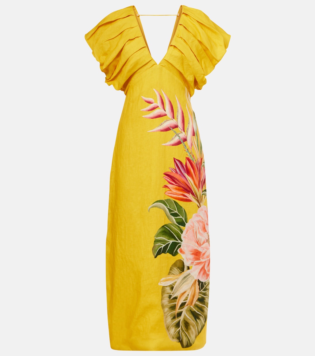 Abito midi Spring Awakening in lino | Farm Rio