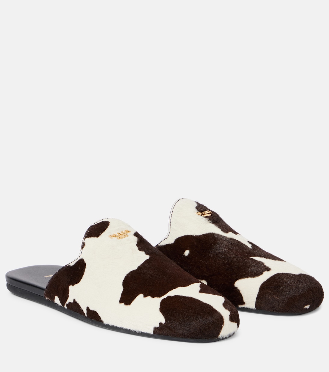 Mules en cuir façon poulain | Prada