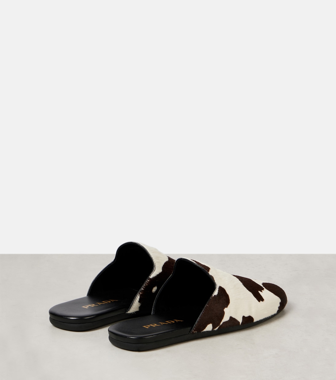 Mules en cuir façon poulain | Prada