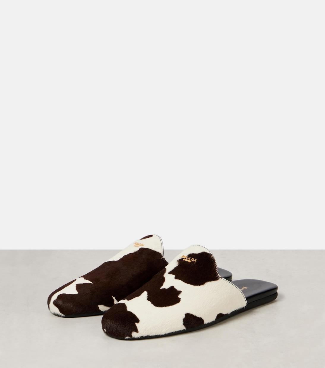 Mules en cuir façon poulain | Prada