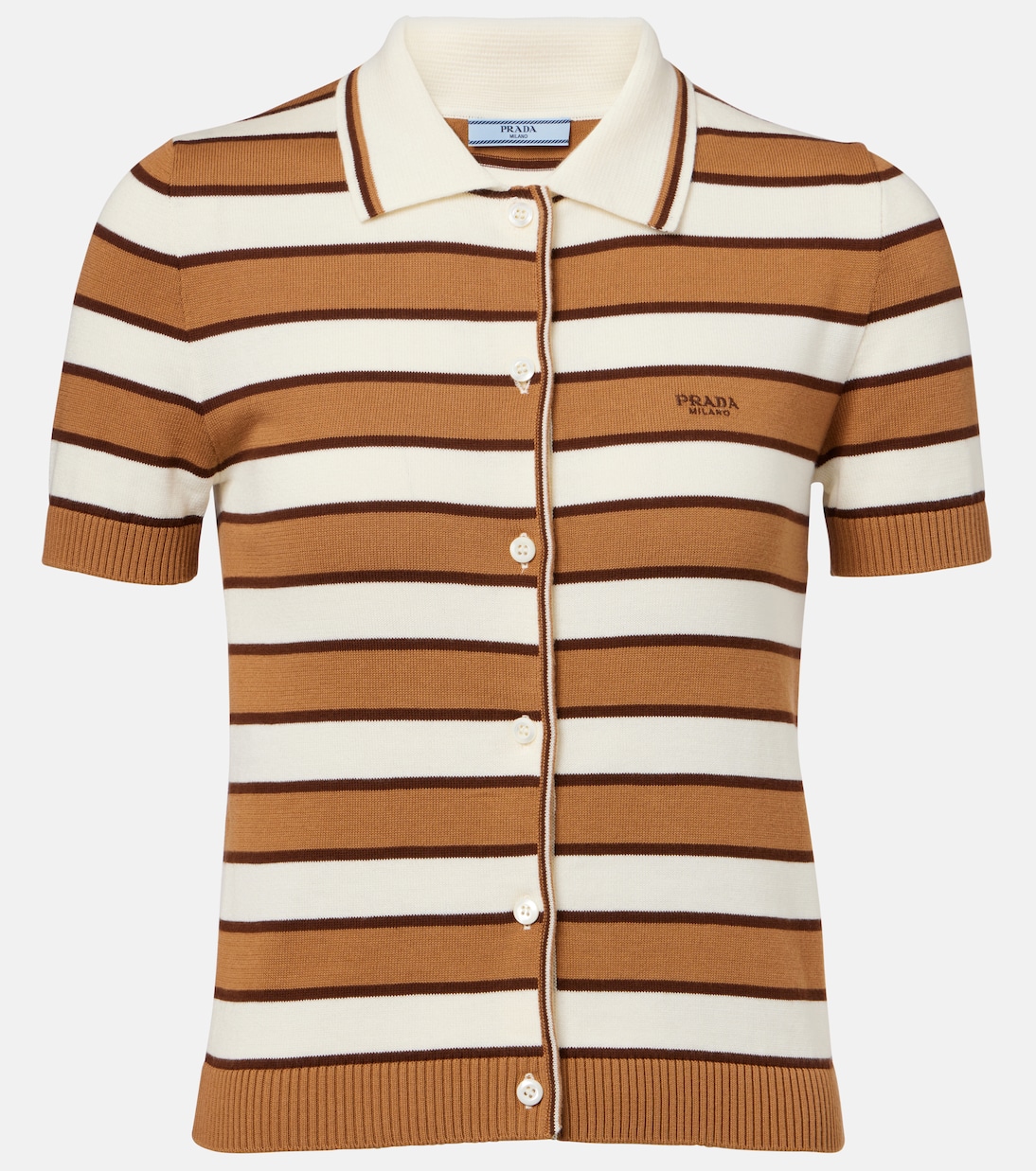 Top in maglia di cotone | Prada