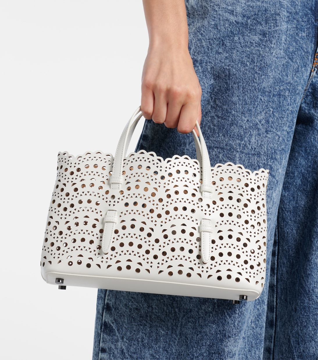 Borsa Mina 25 Vienne Wave Small in pelle | Alaïa