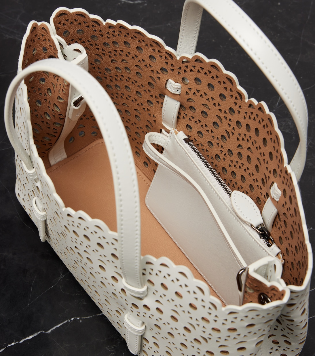 Borsa Mina 25 Vienne Wave Small in pelle | Alaïa
