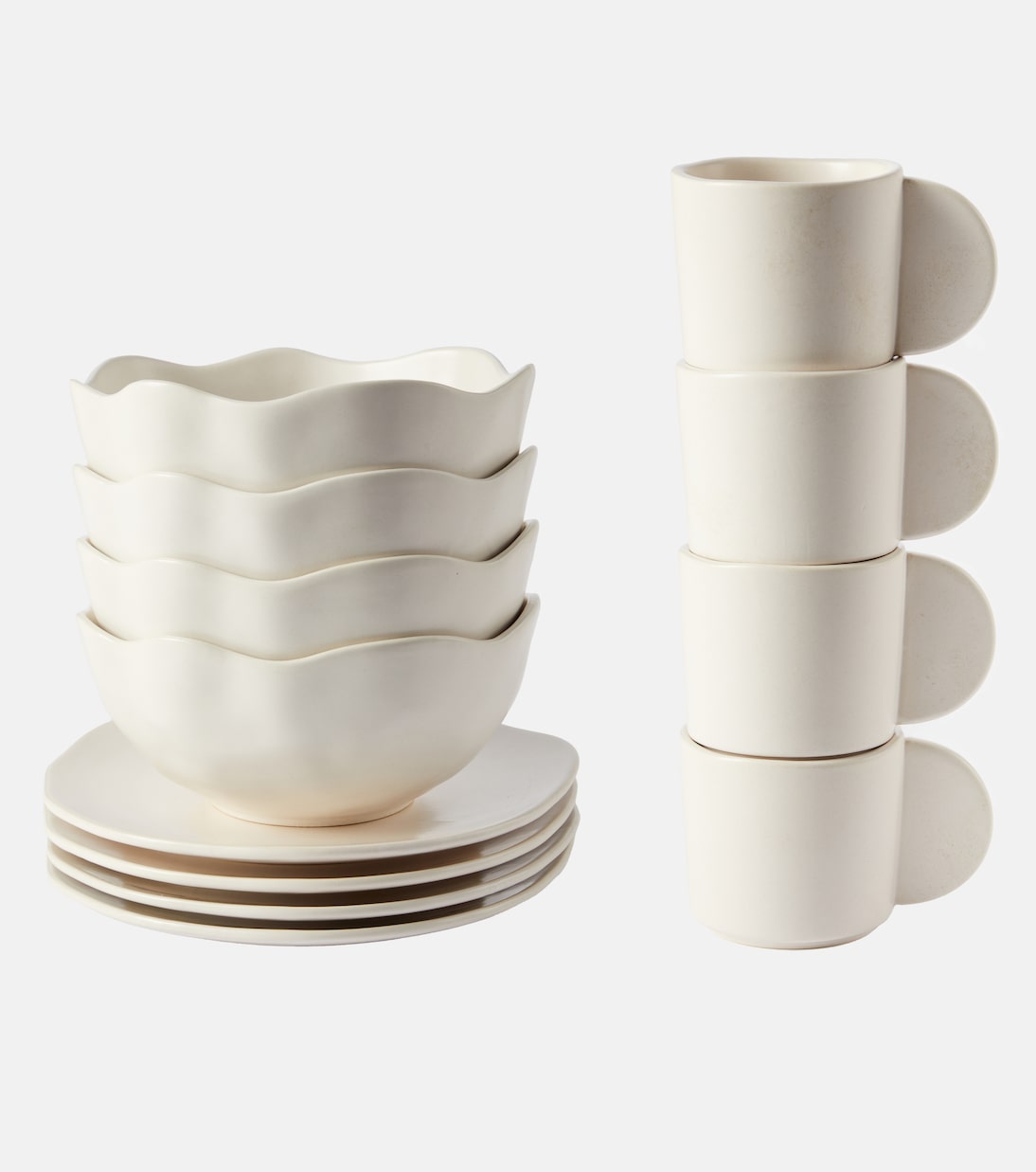 Native Breakfast set of 4 cups, bowls, and plates | 101 Copenhagen
