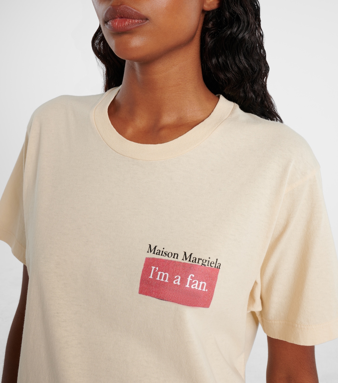 Printed cotton jersey T-shirt | Maison Margiela