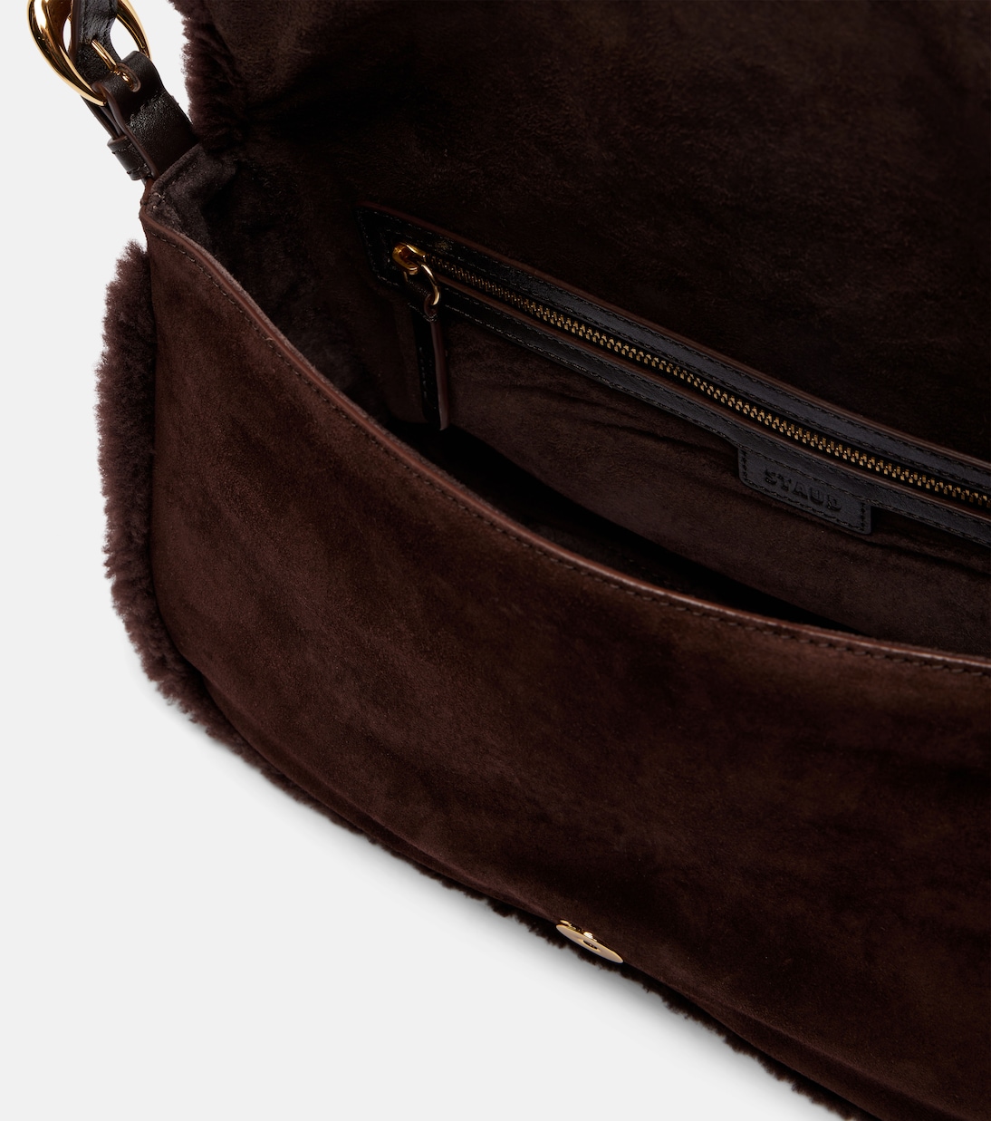 Harlow Medium suede shoulder bag | Staud
