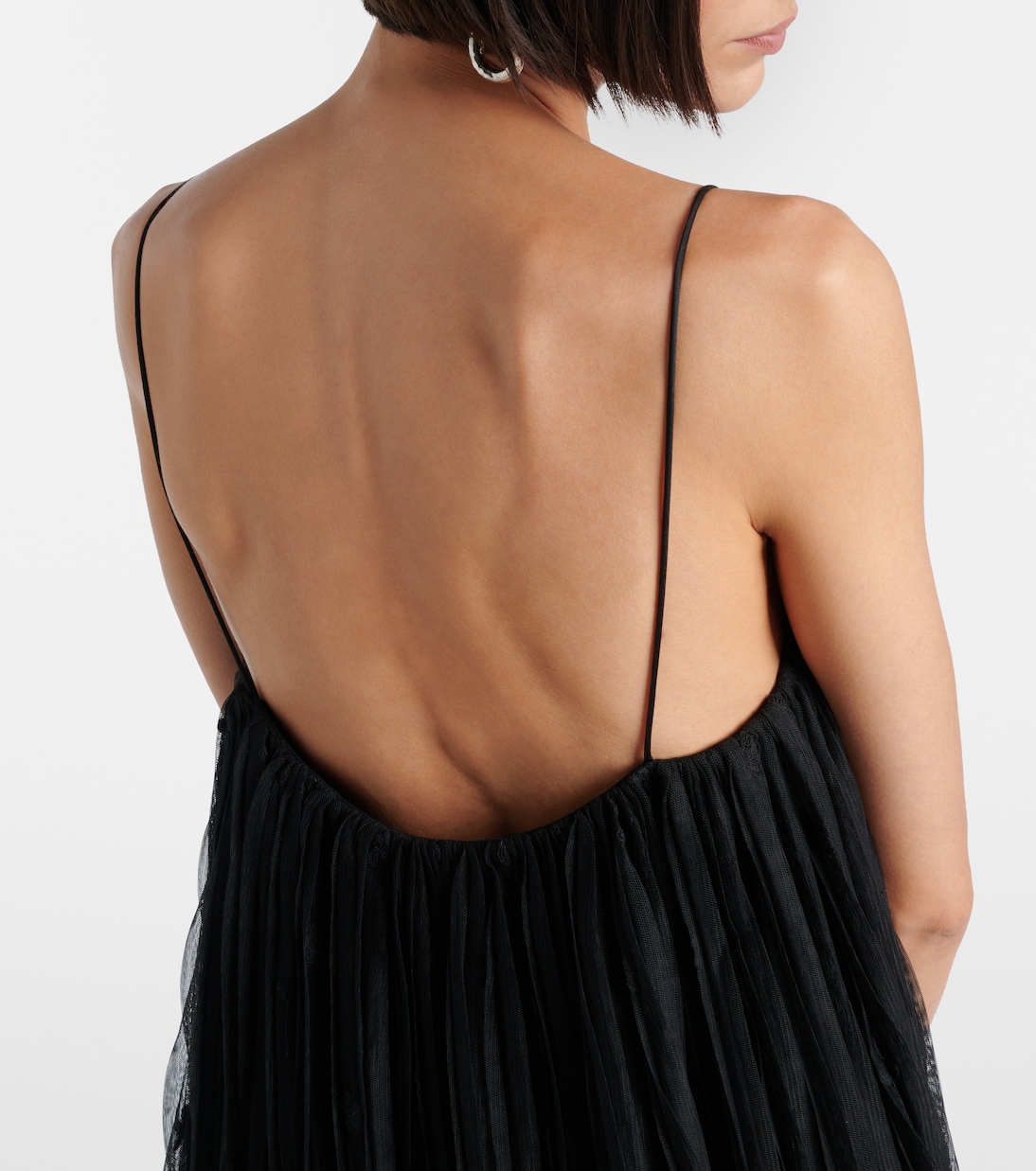 Embroidered floral tulle maxi dress | Toteme