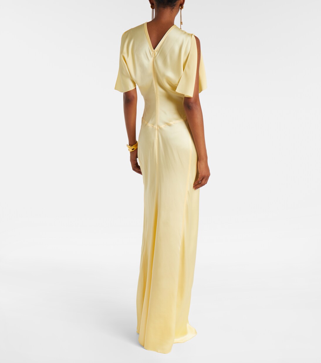 Robe aus Satin | Victoria Beckham