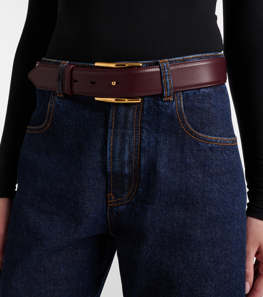 Ceinture Curve en cuir | Alaïa