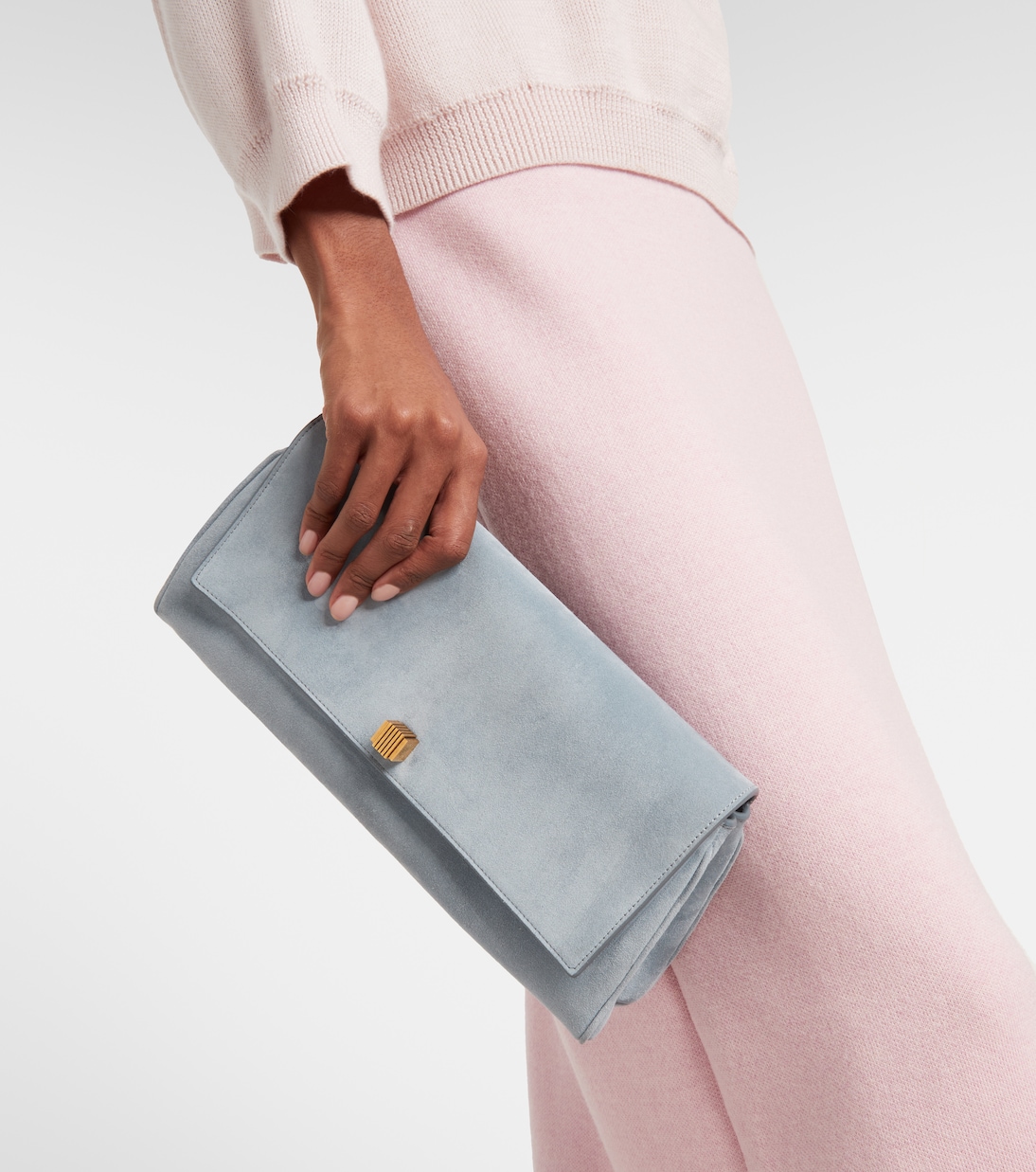 Audrey suede clutch | Khaite