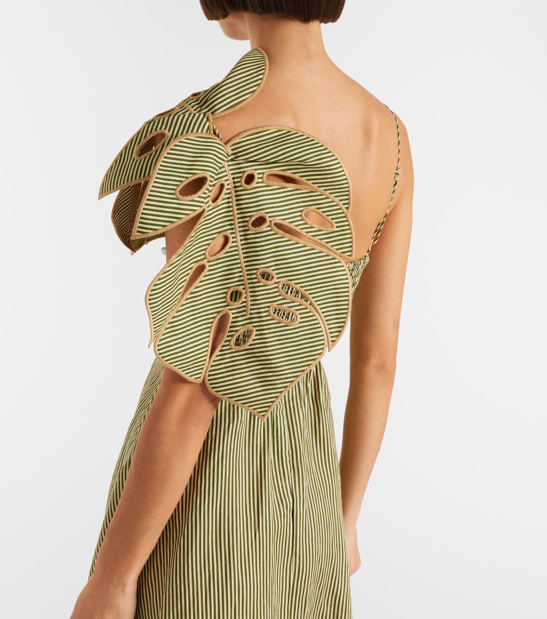 Midikleid Monstera aus Leinen | Farm Rio