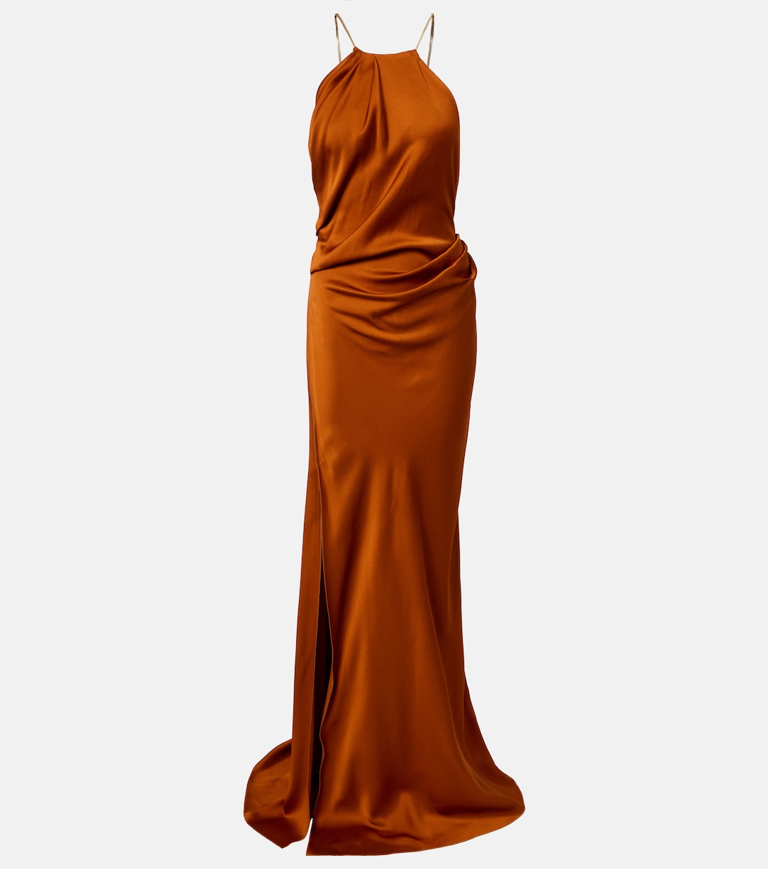 Draped satin gown | Victoria Beckham