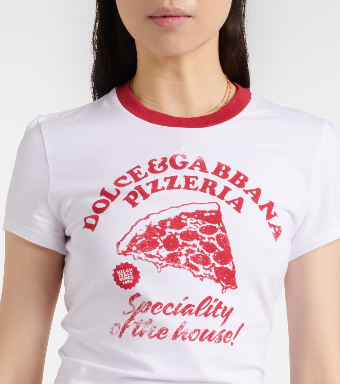 Printed cotton-blend jersey T-shirt | Dolce&Gabbana