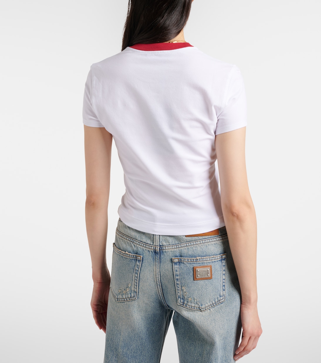 Printed cotton-blend jersey T-shirt | Dolce&Gabbana