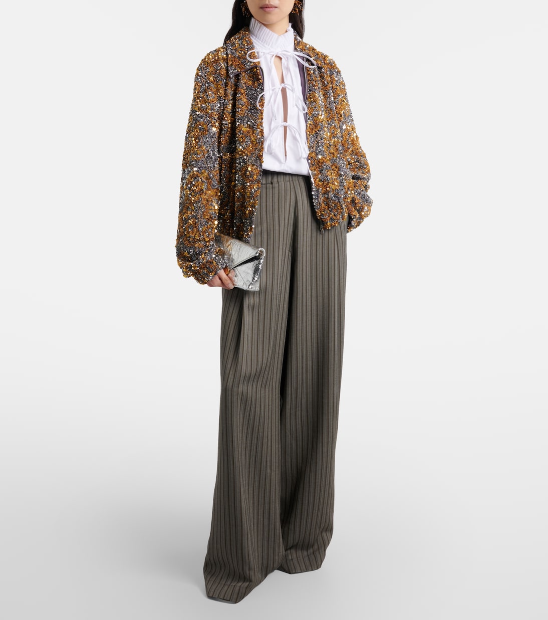 Sequined blouson jacket | Dries Van Noten