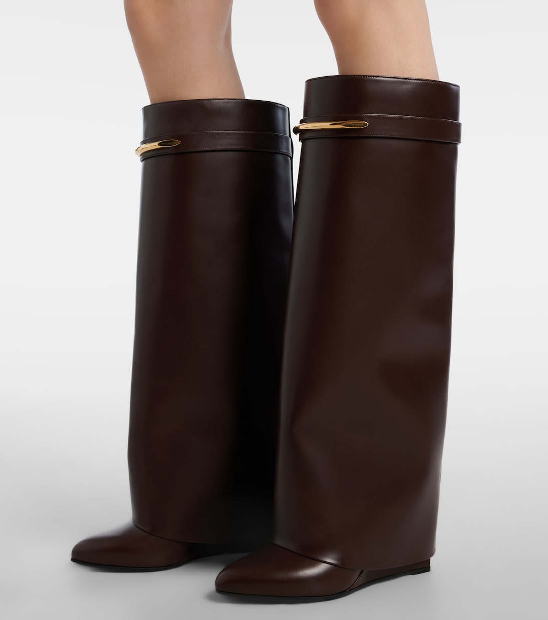 Shark 95 leather knee-high boots | Givenchy