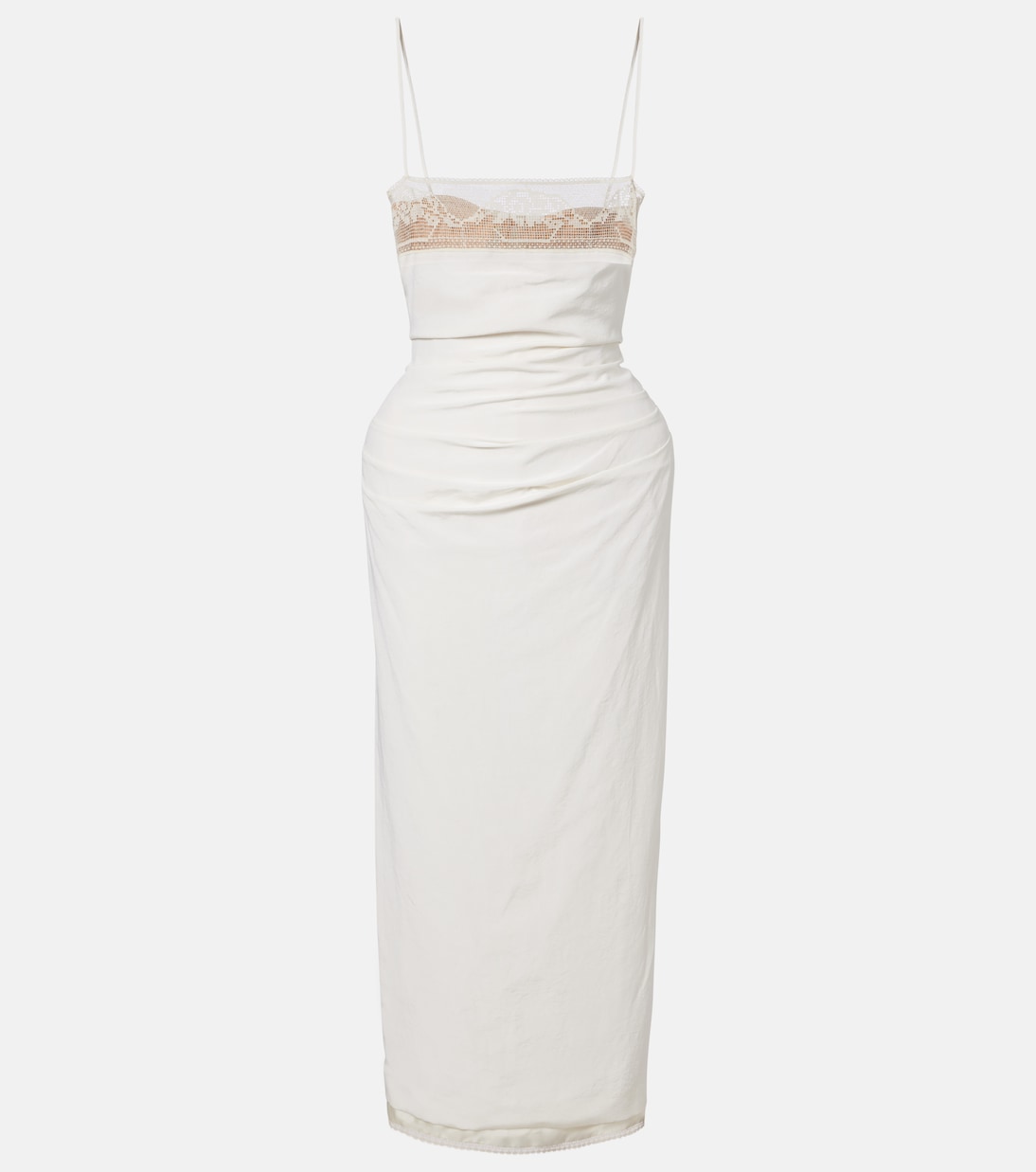 Lace-trimmed silk corset dress | Magda Butrym