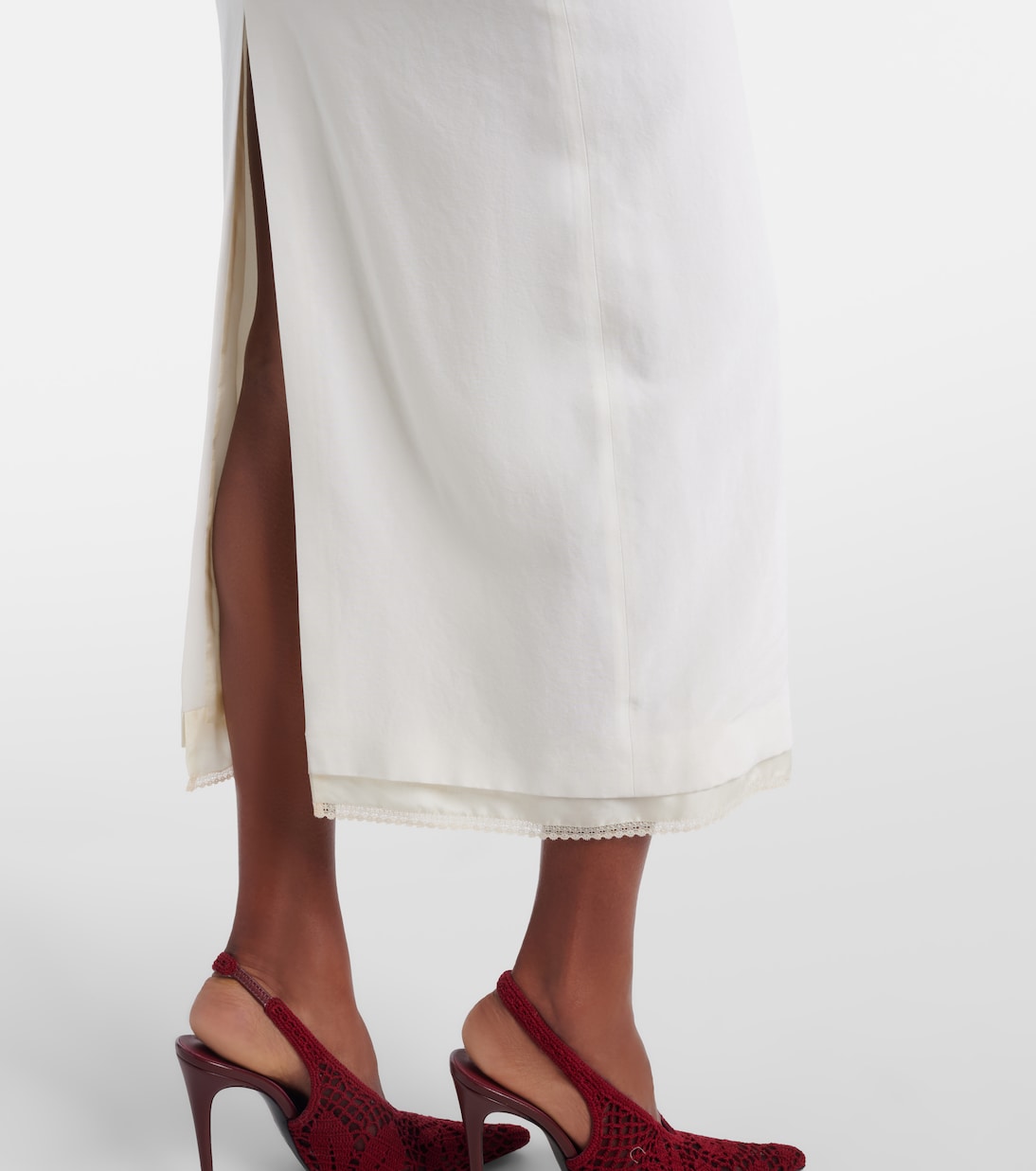 Lace-trimmed silk corset dress | Magda Butrym