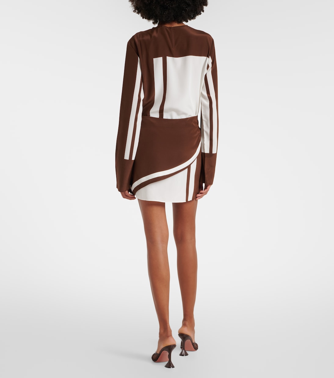 Printed silk satin minidress | SIR