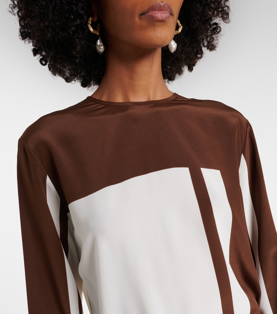 Printed silk satin minidress | SIR