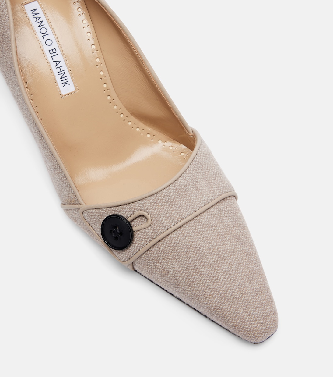 Lulumae 70 herringbone pumps | Manolo Blahnik