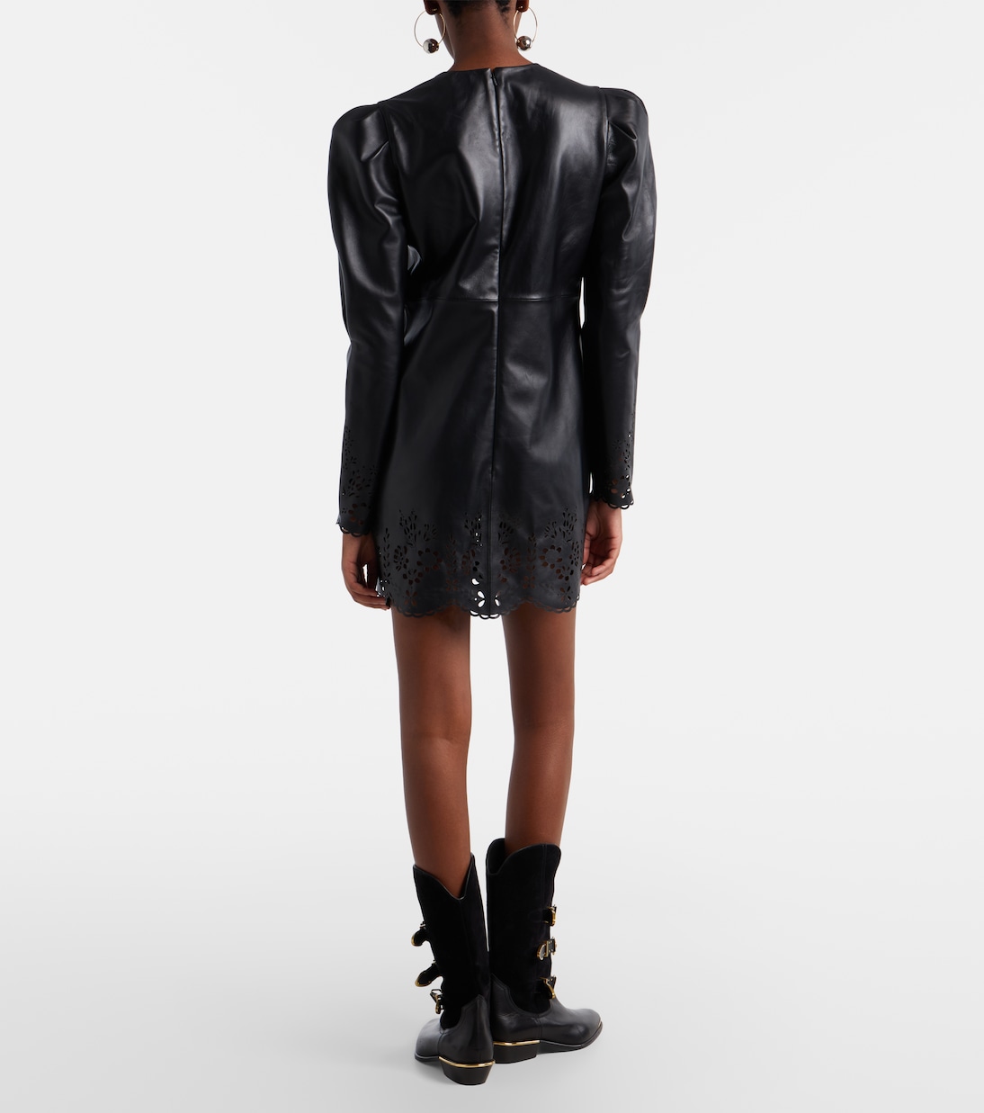 Nala laser-cut leather minidress | Isabel Marant